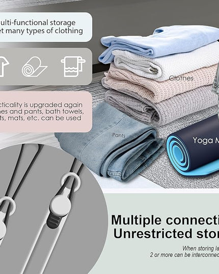 Nearockle Silicone Cable Ties Cord Organizer Cable Management, 16Pcs 4.2" and 7.1" Reusable Cable Organizer Electronic Accessories for Home, Office, Kitchen, School, Travel(Black&White)