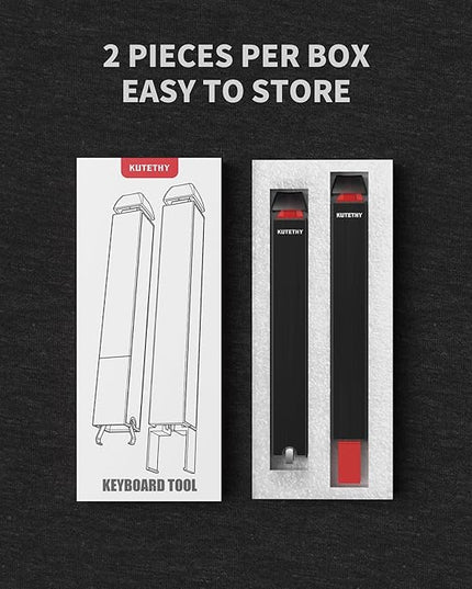 kutethy Twins Switch Puller Keycap Puller for Mechanical Keyboard, DIY Tool Easily Remove and Replace Gaming Keyboard Switches and keycaps(Black