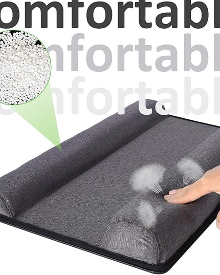 Extra Large Lap Laptop Desk- Home Office Portable LapDesk with Mouse Pad & Wrist Rest for Notebook/MacBook/Tablet, Sofa Bed Working, Writing, Drawing (Carbon Silver, Fit Up to 17-inch Laptops)
