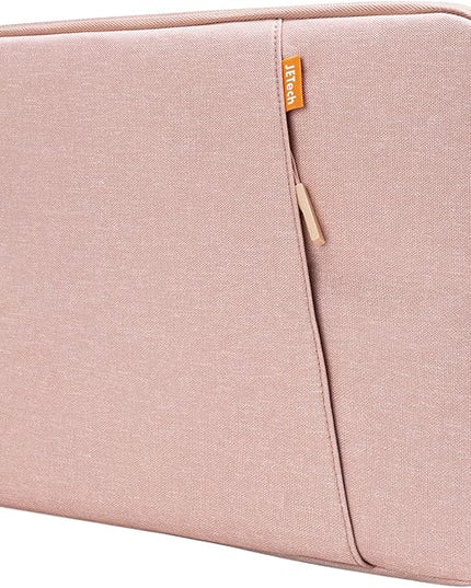 JETech Laptop Sleeve for 13-14Inch MacBook Air/Pro (M5/M4/M3/M2/M1) 2020-2025, 13-13.6 Inch Notebook, Waterproof Shock Resistant Bag Case with Accessory Pocket (Rose Gold)