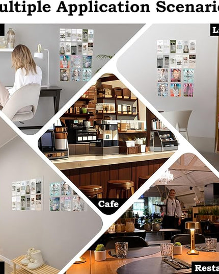 Acrylic Brochure Pamphlet Holder, 6 Magazine Holders and 12 Pamphlet Holders, Clear Brochure Display Holder Wall Mount, Trifold Flyer Rack, Literature Storage Rack for Home, Offices, Waiting Room