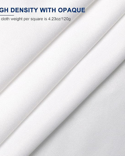 Aimosen 10 x 7 FT White Backdrop Background for Photography, Professional Pure WhiteScreen for Photoshoot, High Density Fabric Curtainfor Video Record Portrait Stand Photo Studio, with Rod Pocket