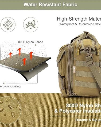 Stypos Tactical Messenger Bag Briefcase for Man Military Laptop Bag 14 Inch/15.6 Inch /17.3 Inch Messenger Shoulder Work Bag