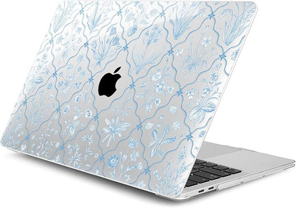 DONGKE Compatible with MacBook Pro 13 inch Case 2024 2023-2020 Release A2338 M2/M1 A2251 A2289 with Retina Display & Touch ID, Plastic Hard Shell & Keyboard Cover & Screen Film - Millefleurs