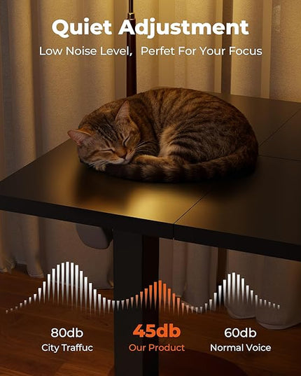 Adjustable Standing Desk, Large 79x31 Inches Standing Desk with Cable Management, Home Office Computer Desk with Memory Preset & Charging USB Port & Sedentary Reminder