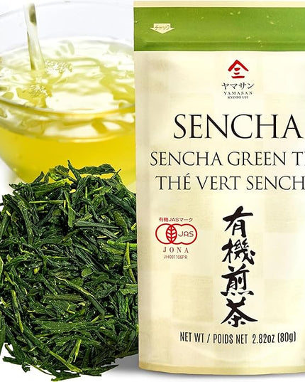Chaganju Sencha Green Tea Loose Leaf, JAS Certified Organic Japanese Tea from Uji, Kyoto, 80g Bag, Sencha Tea, Loose Leaf