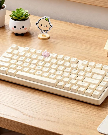 Artisan Keycaps, Cute Cat Custom Key Caps for MX Mechanical Keyboard, Resin Handmade 1U Replacement for Esc Arrow Keys (Pink cat)