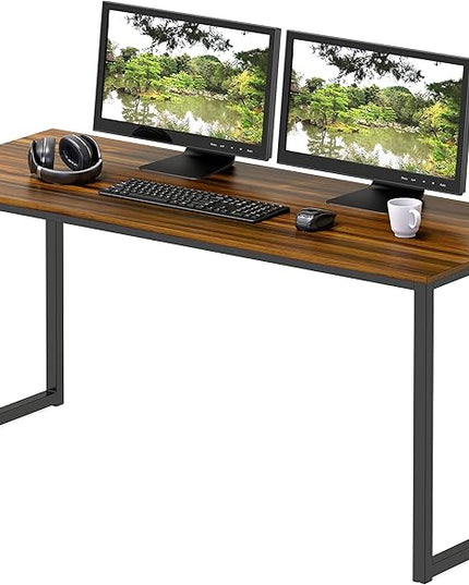 SHW Mission 48-Inch Home Office Computer Desk, Walnut