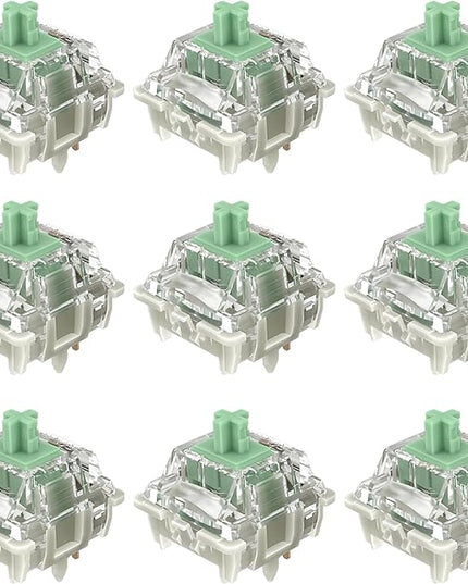 Gateron Baby Kangaroo 2.0 Keyboard Switches,Pre-lubed 59gf 5-Pin Heavy Tactile Switches with Light Guide Pole/Dual-Stage Spring/Enhanced Pin/Fast Typing for MX Mechanical Gaming Keyboard(10Pcs)