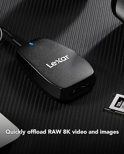 Lexar Professional CFexpress Type B USB 3.2 Gen 2x2 Reader, Up to 1700MB/s Read, Designed for CFexpress Type B Cards (LRW550U-RNBNU)