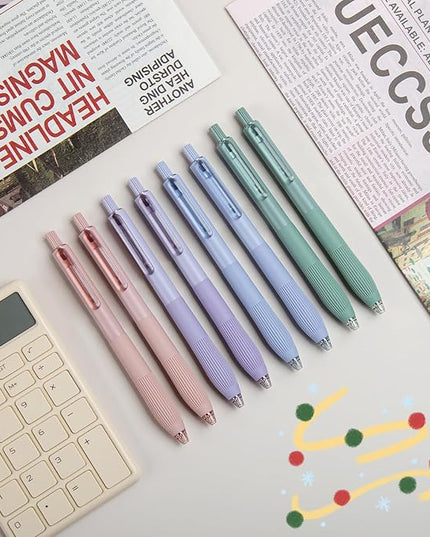Linbsunne Gel Pens Black Ink Pens for Office 0.5mm Fine Point Pens Smooth Writing Retractable Work Pen (12-count)