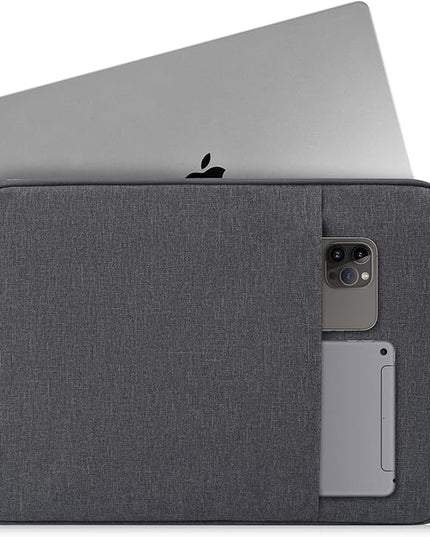 Laptop Sleeve Case for 2025 MacBook Pro 14 inch M4 M3 M2 Pro/Max A3112 A3185 A3401 A2779 A2918 A2992, Compatible with MacBook Air 13.6 inch M2 M3 M4 A2681 A3113 A3240 Water-Resistant Bag -Space Gray