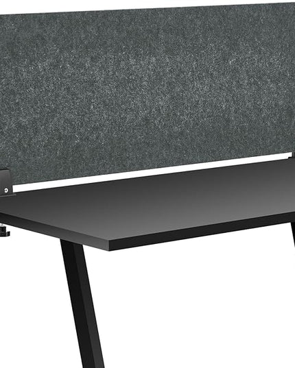 Colarr Sound Proof Dividers with Clamp 16 x 47 '' Mounted Desk Divider Privacy Panel Acoustic Absorbing Desk Partition Privacy Boards for Office Desktop Accessories Reduce Distractions