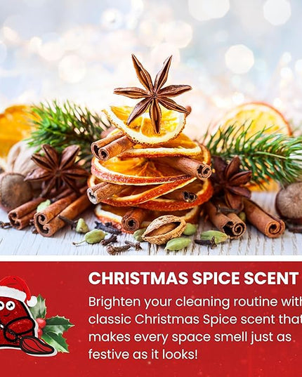 Slime Buddies Car Cleaning Gel Putty - Christmas Spice Scented Interior Detailing Tool for Cup Holders, Air Vents & Keyboard - Reusable Auto Detailing Accessories - Dust Remover Goop