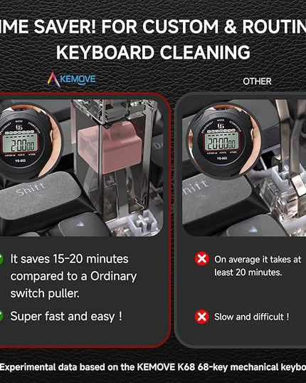 KEMOVE P10-V1 4-Claw Switch & Keycap Puller for Mechanical Keyboards - Ergonomic Pain-Free Design, 304 Stainless Steel Omni-Directional Tool for Effortless Switch/Keycap Removal