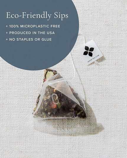 Art of Tea | Organic French Lemon Ginger 1.5oz Herbal Tea | Artisan Loose Leaf Tea Tin