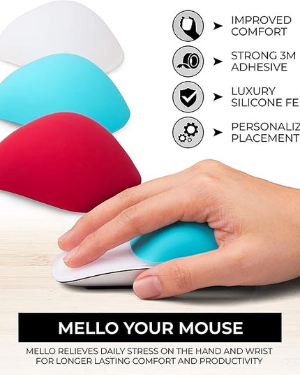 Mello Silicone Cushion Compatible with Apple Magic Mouse 1 & 2 (Marshmello White)