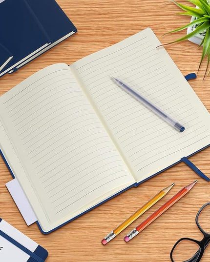 20 Pack Journals for Writing College Ruled Notebooks Journal in Bulk, Hardcover Notebooks (200Pages) for Note Talking, Lined Bullet Journals for Home School Office, 5.7"x8.4", Navy
