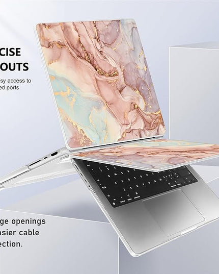May Chen Case for MacBook Pro 14 inch, Models A2442 A2779 A2918 A2992 A3401 A3185 A3112 A3434, M1 M2 M3 M4 M5 Chip (2021-2025 Release), Plastic Hard Shell Case with Keyboard Cover, Abstract Textures