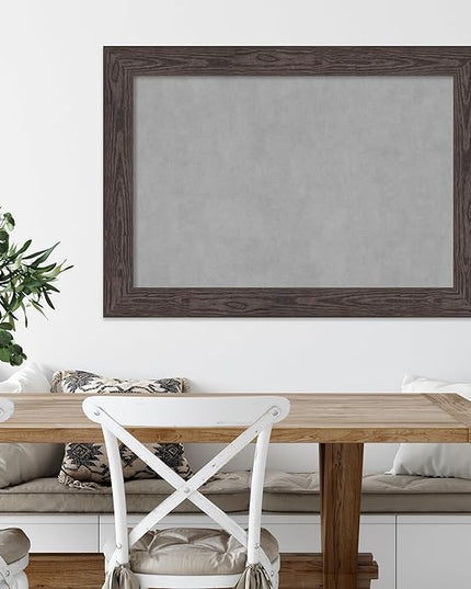 Amanti Art Black Framed Magnetic Board 30x42 Large Vision Board for use with Magnets, 100% Metal Sheet to Display Items as Office Decor or for Home Organization in mudroom, Kitchen or Kids Room