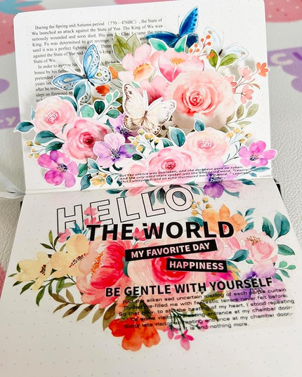 WT Floral PET Tape for Scrapbook Junk Bullet Journaling Supplies, Colored Masking Decorative Tape for Bible Study and Craft Supplies, Width 6cm, Length 5 M(Flower Corridor Wide PET Tape, One Roll)