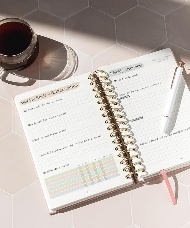 The ADHD Planner - Undated Daily Weekly Schedule Organizer Journal for Disorganized People - Habit Tracker Record Emotions & Mood - Academic Goals - Structure & Focus for Adults Brains (Spiral)