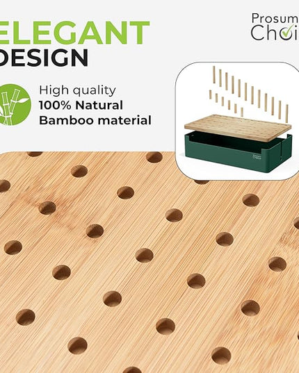 Prosumer's Choice Bamboo Charging Station - Multi Charger Station Organizer - Desk Docking Station for Phones, Tablets, Laptop - Wooden Charging Station with Removable Dividers - Cables Not Included