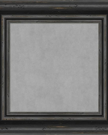 Amanti Art Black Framed Magnetic Board 17x17 X-Small Vision Board for use with Magnets, 100% Metal Sheet to Display Items as Office Decor or for Home Organization in mudroom, Kitchen or Kids Room