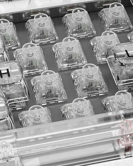 Kailh Box Jellyfish PRO Fully Transparent RGB Linear Mechanical Keyboard（Glass Jellyfish 108pcs）