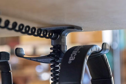 Elevation Lab The Anchor Pro - Extra Strong Under-Desk Headphone Stand Mount with Built-in Cord Management