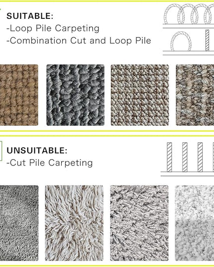 WILLBOND Carpet Cord Cover Cable Protector Floor Cover Cable Protector Management Only for Commercial Office Carpet(19.69 ft,Black and Yellow)