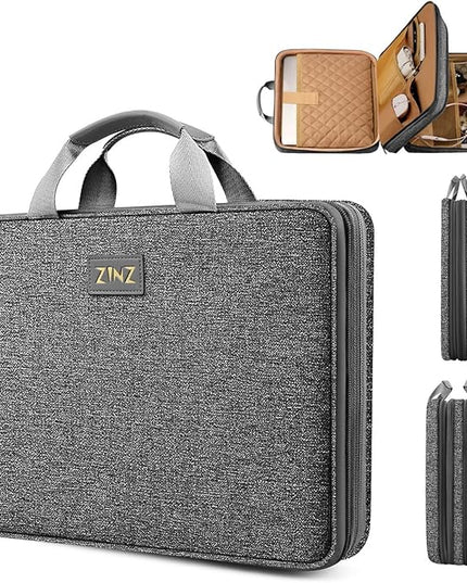 ZINZ Slim Expandable 13 13.3 14 Laptop Case Sleeve Compatible with MacBook Air/Pro 13-14 M1 M2 M3 M4 M5 2021-2023 Pro,13.5 Surface Laptop 4/3,D01G01