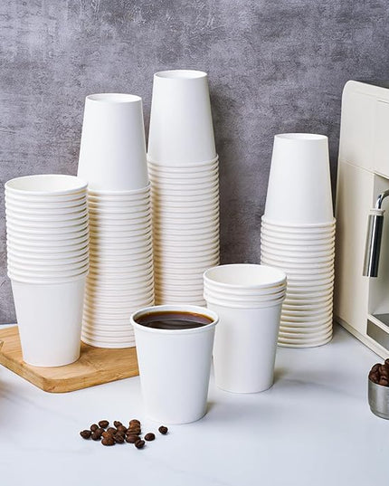 TV TOPVALUE 360 Count 8 oz Paper Cups, Disposable Paper Coffee Cups 8 oz,Hot Beverage Drinking Cups for Water Juice or Tea,Perfect for Office Home Party