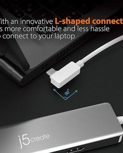 j5create 9 in 1 USB-C Hub-SuperSpeed+Gen 2 Type C Adapter w/Ethernet, microSD/SD 4.0, 4K HDMI, USB-C 3.1 Gen2 Port, PD 100W for MacBook Pro/Air, XPS, Chromebook & Other USB C Windows Laptops (JCD375)