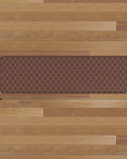 GelPro Elite Premier Anti-Fatigue Kitchen Comfort Floor Mat, 20x72”, Trellis Walnut Stain Resistant Surface with Therapeutic Gel and Energy-return Foam for Health and Wellness