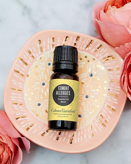 Edens Garden Combat Allergies Essential Oil Blend- 100% Pure Premium Grade, Undiluted, Natural, Therapeutic, Aromatherapy, The Best for Skin, Humidifiers, Face 30 ml (1 fl oz)