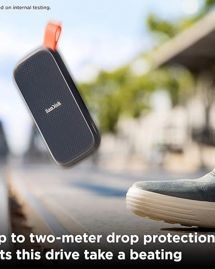 SanDisk 1TB Portable SSD - Up to 800MB/s, USB-C, USB 3.2 Gen 2, Updated Firmware - External Solid State Drive - SDSSDE30-1T00-G26