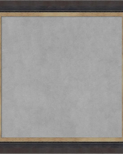Amanti Art Black Framed Magnetic Board 25x25 Medium Vision Board for use with Magnets, 100% Metal Sheet to Display Items as Office Decor or for Home Organization in mudroom, Kitchen or Kids Room