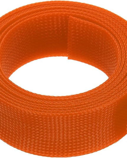 uxcell Expandable Sleeving,2 3/4-inch 10ft Cable Sleeve, Orange