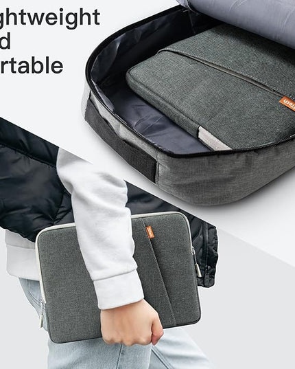JETech Laptop Sleeve for 13-14Inch MacBook Air/Pro (M5/M4/M3/M2/M1) 2020-2025, 13-13.6 Inch Notebook, Waterproof Shock Resistant Bag Case with Accessory Pocket (Grey)