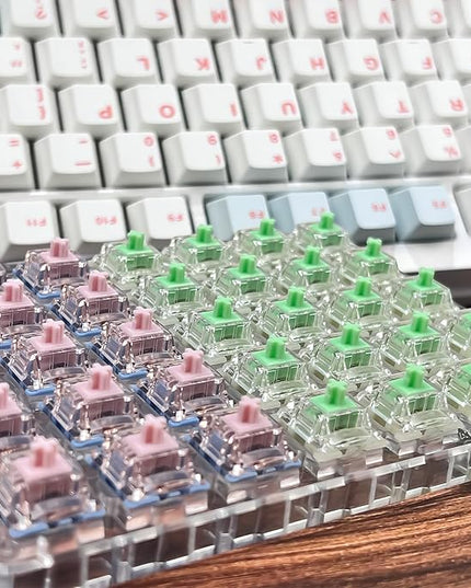Gateron Melodic Switches, Keyboard Clicker Keys Replacement, 5 PIN Pre-lubed 60gf Clicky Switches for Mechanical Gaming Keyboard(108Pcs)