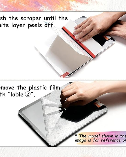 KCT 2 Pack Paperfeel Screen Protector Compatible with iPad 9th/8th/7th (10.2-Inch, 2021-2019), Matte PET Film, Anti Glare, Compatible with Apple Pencil