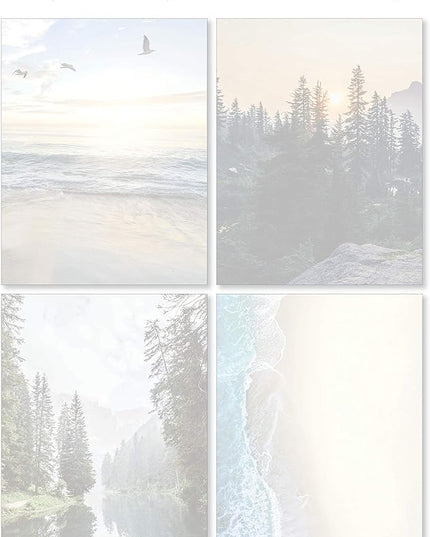 Scenic Nature Stationery - Pack of 48