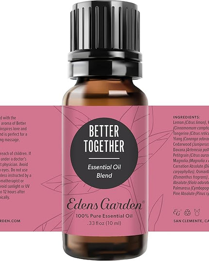 Edens Garden Better Together Essential Oil Blend- 100% Pure Premium Grade, Undiluted, Natural, Therapeutic, Aromatherapy, The Best for Diffusing, Candle, Laundry, Humdifiers 10 ml (.33 fl oz)