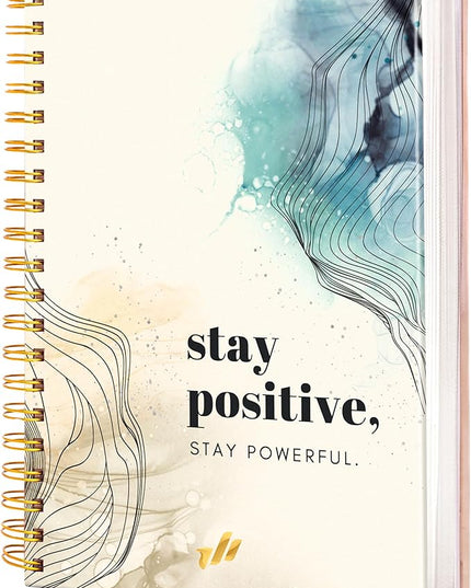 Hardcover Spiral Journal, 10.25" x 7.25", 300 Pages Large College Ruled Notebook for Women, Ideal for Writing, Journaling, Note-Taking, Work, School