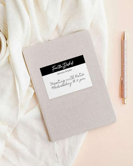 from The Desk of Personalized Sticky Notepads/Modern 3" x 4" Custom Writing Pads / 6 Customized Sticky Notes Pads / 50 Sheets Per Pad/Made in The USA