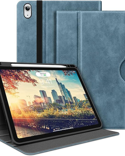 H HOLIMET Case for iPad Air 11 Inch M3/M2 (2025/2024)/iPad Air 4th/5th Generation 10.9-inch with Pencil Holder Pocket Typing Angle Auto Sleep/Wake Muti-Stand Vegan Leather