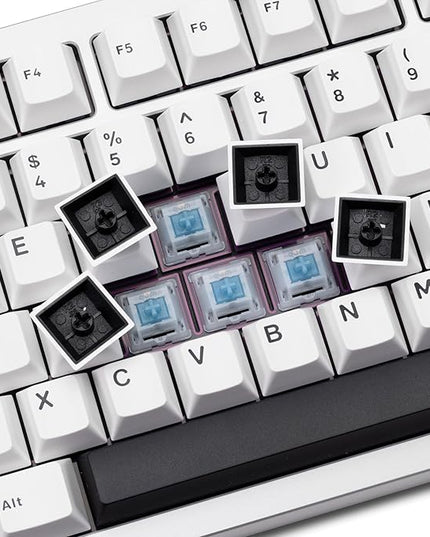 KEEBMONKEY WOBKEY Crush 80 Beta CNC Aluminum Quick-Disassembly Ball-Catch Mount Triple-Mode Connectivity Gaming Mechanical Keyboard with HMX Frost Jade Switch and BSUN Arctic Switch (Pro Silver)
