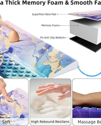 Ospelelf Computer Keyboard Stand Tilt with Wrist Rest, Comfy Ergonomic Keyboard Riser Holder for Desktop