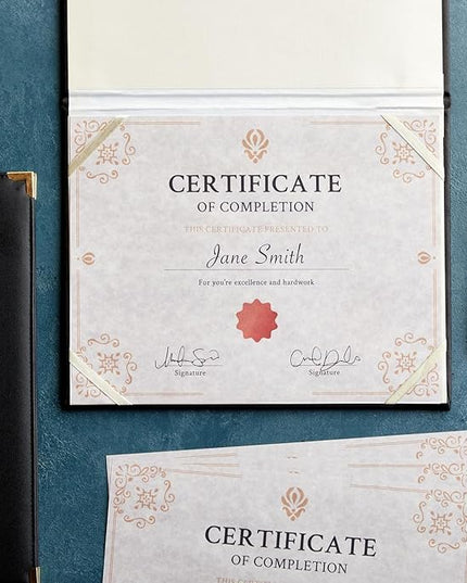Best Paper Greetings Certificate Paper - 8.5 x 11 in Light Gray - Vintage 90 GSM Textured Parchment Paper for Printing & Writing Diplomas & Award Certificates - 96 Sheets